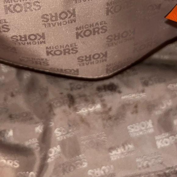 Michael Kors Orange Studded Shoulder Bag - Picture 9 of 11